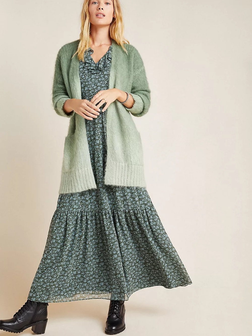 anthropologie | Jenee Dip-Dyed Ombre Cardigan |